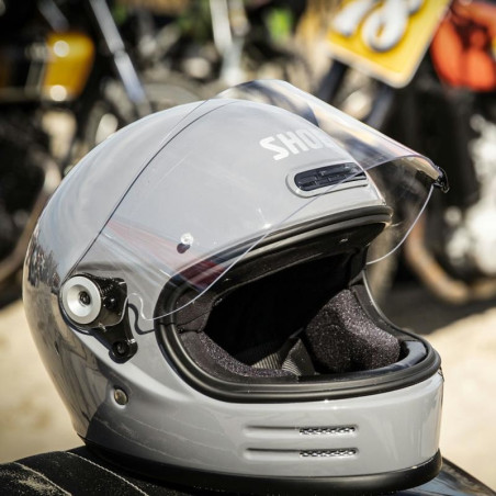 Casco Shoei Glamster 06 vintage monocolore grigio basalto Casco Shoei Glamster 06 vintage monocolore grigio basalto