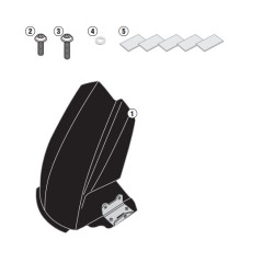 Parafango posteriore Givi 6401MG nero per Triumph Tifer 800 e Tiger 800 XC Parafango posteriore Givi 6401MG nero per Triumph Tifer 800 e Tiger 800 XC