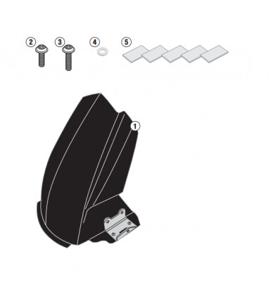 Parafango posteriore Givi 6401MG nero per Triumph Tifer 800 e Tiger 800 XC Parafango posteriore Givi 6401MG nero per Triumph Tifer 800 e Tiger 800 XC