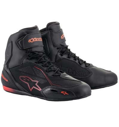 Scarpe da moto Alpinestars Faster 3 Drystar nere e rosse