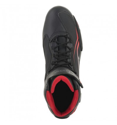 Scarpe da moto Alpinestars Faster 3 Drystar nere e rosse Scarpe da moto Alpinestars Faster 3 Drystar nere e rosse