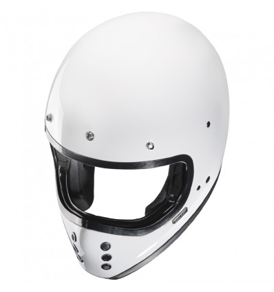 Casco HJC V60 monocolore bianco lucido Casco HJC V60 monocolore bianco lucido