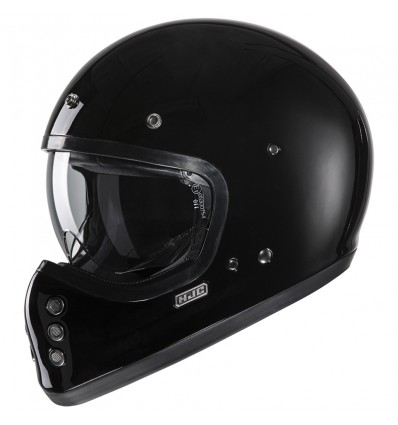 Casco HJC V60 monocolore nero lucido Casco HJC V60 monocolore nero lucido