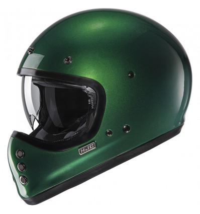 Casco HJC V60 monocolore verde inglese metallizzato