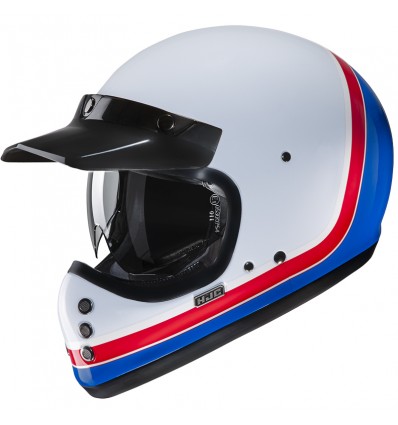 Casco HJC V60 Scooby bianco, blu e rosso Casco HJC V60 Scooby bianco, blu e rosso