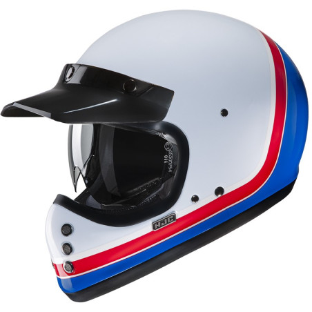 Casco HJC V60 Scooby bianco, blu e rosso Casco HJC V60 Scooby bianco, blu e rosso