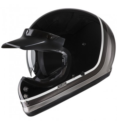 Casco HJC V60 Scooby nero, antracite e argento Casco HJC V60 Scooby nero, antracite e argento
