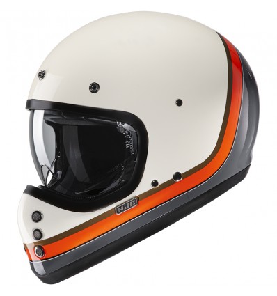 Casco HJC V60 Scooby avorio, arancio egrigio