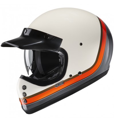 Casco HJC V60 Scooby avorio, arancio egrigio Casco HJC V60 Scooby avorio, arancio egrigio