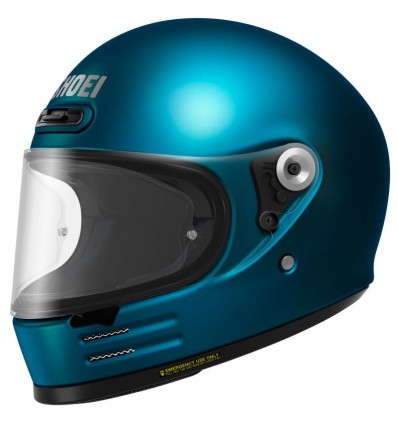 Casco Shoei Glamster 06 vintage monocolore laguna blu Casco Shoei Glamster 06 vintage monocolore laguna blu