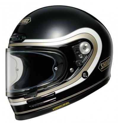Casco Shoei Glamster 06 vintage Bivouac TC9 nero lucido Casco Shoei Glamster 06 vintage Bivouac TC9 nero lucido