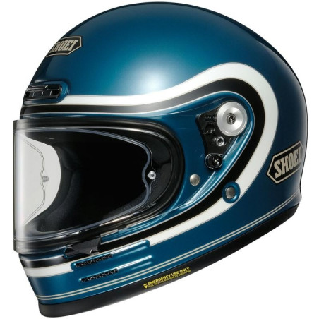 Casco Shoei Glamster 06 vintage Bivouac TC2 blu metal Casco Shoei Glamster 06 vintage Bivouac TC2 blu metal