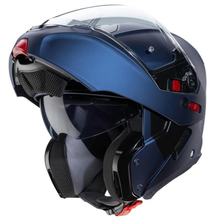 Casco Caberg Horus X apribile doppia visiera blu metal opaco Casco Caberg Horus X apribile doppia visiera blu metal opaco