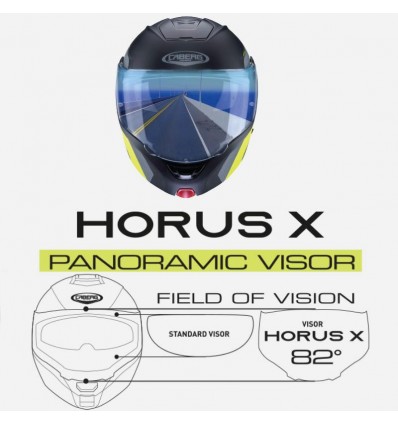 Casco Caberg Horus X apribile doppia visiera blu metal opaco Casco Caberg Horus X apribile doppia visiera blu metal opaco