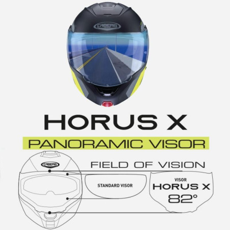 Casco Caberg Horus X apribile doppia visiera blu metal opaco Casco Caberg Horus X apribile doppia visiera blu metal opaco