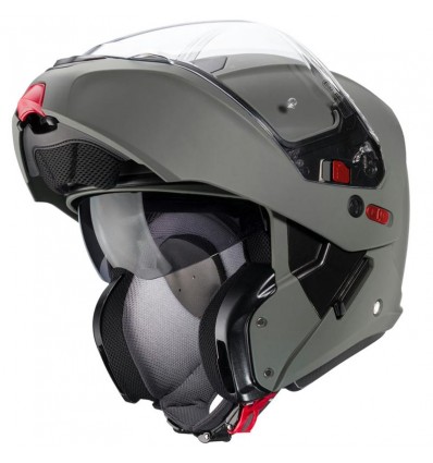 Casco Caberg Horus X apribile doppia visiera grigio opaco Casco Caberg Horus X apribile doppia visiera grigio opaco