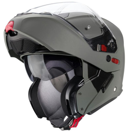 Casco Caberg Horus X apribile doppia visiera grigio opaco Casco Caberg Horus X apribile doppia visiera grigio opaco
