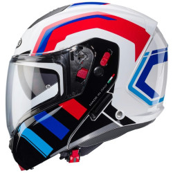 Casco Caberg Horus X Road apribile doppia visiera bianco, rosso e blu Casco Caberg Horus X Road apribile doppia visiera bianco, rosso e blu