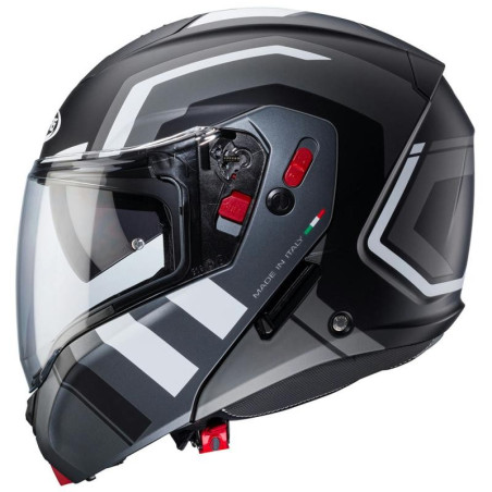 Casco Caberg Horus X Road apribile doppia visiera nero opaco e bianco Casco Caberg Horus X Road apribile doppia visiera nero opaco e bianco