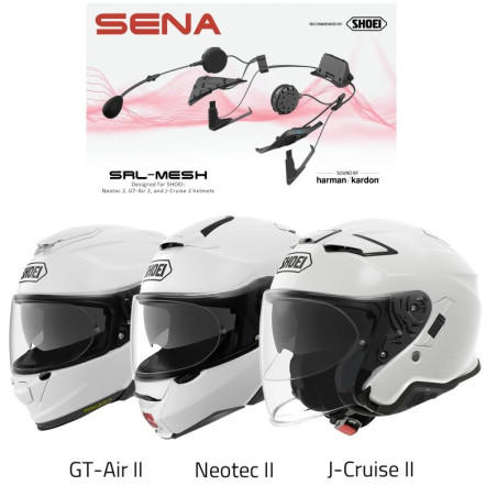 Interfono Bluetooth Sena SRL-Mesh per caschi Shoei alta qualità multitasking con radio Interfono Bluetooth Sena SRL-Mesh per caschi Shoei alta qualità multitasking con radio