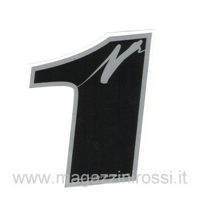 Numero grande adesivo nero Numero grande adesivo nero