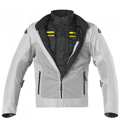 Giacca da moto Clover Airtek WP grigia Giacca da moto Clover Airtek WP grigia