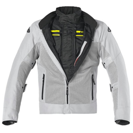 Giacca da moto Clover Airtek WP grigia Giacca da moto Clover Airtek WP grigia
