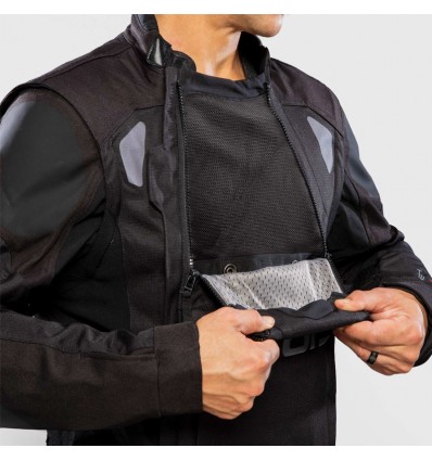 Giacca da moto Alpinestars Halo Drystar smanicabile nera Giacca da moto Alpinestars Halo Drystar smanicabile nera