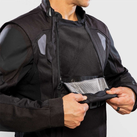 Giacca da moto Alpinestars Halo Drystar smanicabile nera Giacca da moto Alpinestars Halo Drystar smanicabile nera