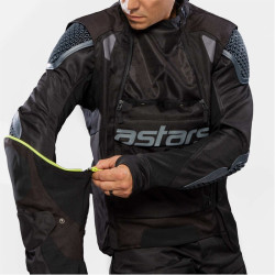 Giacca da moto Alpinestars Halo Drystar smanicabile nera Giacca da moto Alpinestars Halo Drystar smanicabile nera
