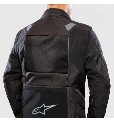 Giacca da moto Alpinestars Halo Drystar smanicabile nera Giacca da moto Alpinestars Halo Drystar smanicabile nera