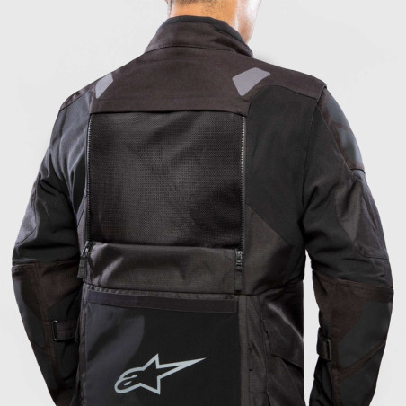 Giacca da moto Alpinestars Halo Drystar smanicabile nera Giacca da moto Alpinestars Halo Drystar smanicabile nera