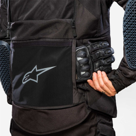 Giacca da moto Alpinestars Halo Drystar smanicabile nera Giacca da moto Alpinestars Halo Drystar smanicabile nera