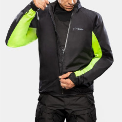 Giacca da moto Alpinestars Halo Drystar smanicabile nera Giacca da moto Alpinestars Halo Drystar smanicabile nera