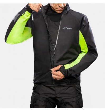 Giacca da moto Alpinestars Halo Drystar smanicabile nera Giacca da moto Alpinestars Halo Drystar smanicabile nera