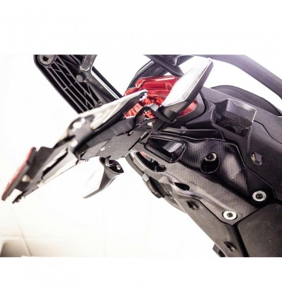 Portatarga regolabile Evotech per Ducati Multistrada V4, V4S e V4S Sport Portatarga regolabile Evotech per Ducati Multistrada V4, V4S e V4S Sport