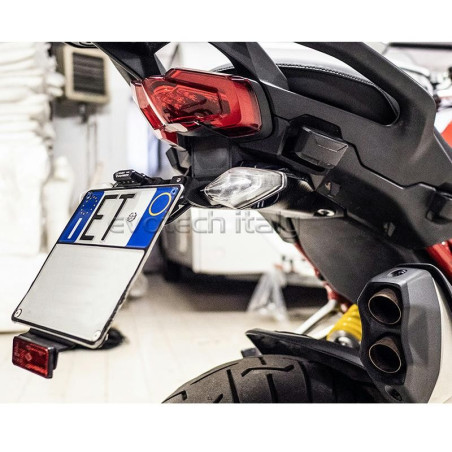 Portatarga regolabile Evotech per Ducati Multistrada V4, V4S e V4S Sport Portatarga regolabile Evotech per Ducati Multistrada V4, V4S e V4S Sport