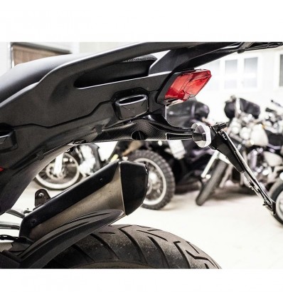 Portatarga regolabile Evotech per Ducati Multistrada V4, V4S e V4S Sport Portatarga regolabile Evotech per Ducati Multistrada V4, V4S e V4S Sport