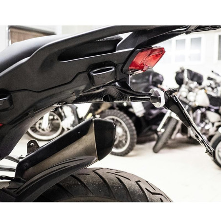 Portatarga regolabile Evotech per Ducati Multistrada V4, V4S e V4S Sport Portatarga regolabile Evotech per Ducati Multistrada V4, V4S e V4S Sport