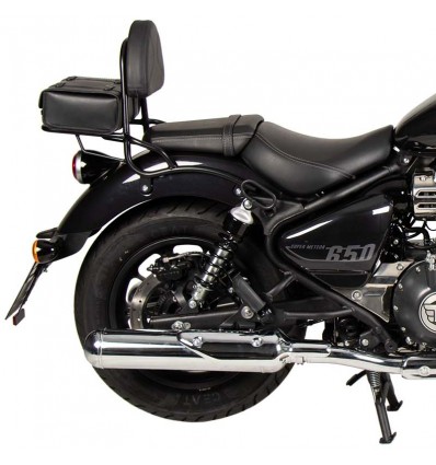 Schienalino Hepco & Becker con portapacchi per Royal Enfield Super Meteor 650 Schienalino Hepco & Becker con portapacchi per Royal Enfield Super Meteor 650