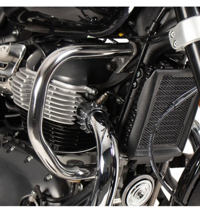 Paramotore Hepco & Becker cromato per Royal Enfield Super Meteor 650 Paramotore Hepco & Becker cromato per Royal Enfield Super Meteor 650