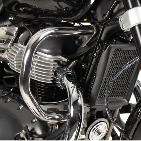 Paramotore Hepco & Becker cromato per Royal Enfield Super Meteor 650 Paramotore Hepco & Becker cromato per Royal Enfield Super Meteor 650