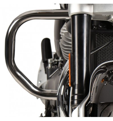 Paramotore Hepco & Becker cromato per Royal Enfield Super Meteor 650 Paramotore Hepco & Becker cromato per Royal Enfield Super Meteor 650