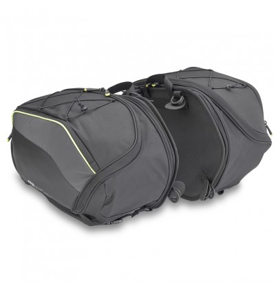 Borse laterali Givi serie Easy Bags EA127 a volume variabile da 20 a 30 lt nere