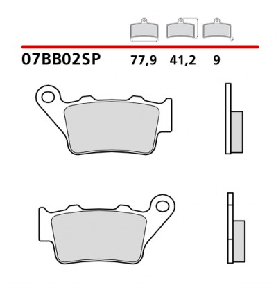 Pasticche freno post. Brembo Road SP per varie moto Pasticche freno post. Brembo Road SP per varie moto