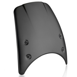 Cupolino in alluminio nero Rizoma per Moto Guzzi V7 850