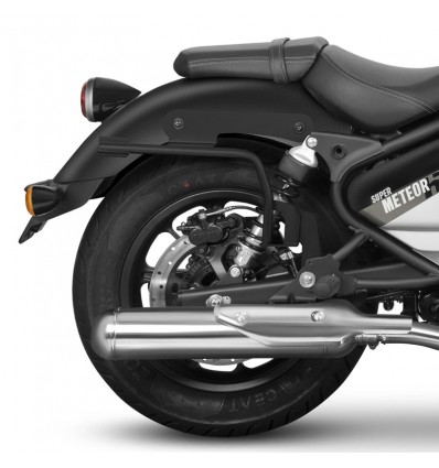Portavaligie laterale Shad 3P su Royal Enfield Super Meteor 650 Portavaligie laterale Shad 3P su Royal Enfield Super Meteor 650