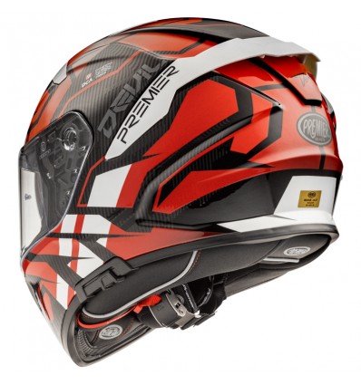 Casco Premier Devil grafica JC 92 nero, rosso e bianco Casco Premier Devil grafica JC 92 nero, rosso e bianco