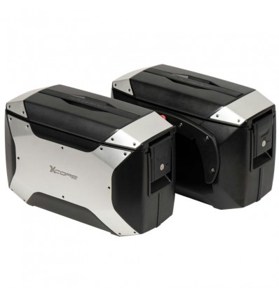 Valigie laterali Hepco & Becker X-Core 18 litri nere attacco C-Bow