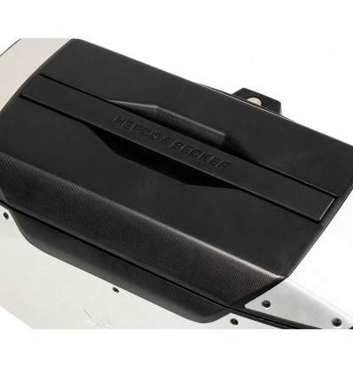 Valigie laterali Hepco & Becker X-Core 18 litri nere attacco C-Bow Valigie laterali Hepco & Becker X-Core 18 litri nere attacco C-Bow